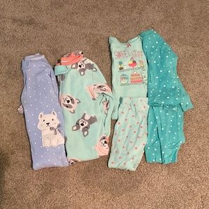 Bundle - 4 baby pajamas size 18 months